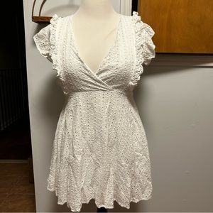 White Lace Dress Size L